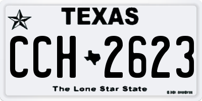 TX license plate CCH2623