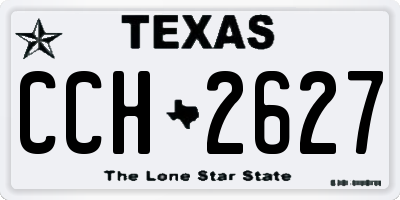 TX license plate CCH2627