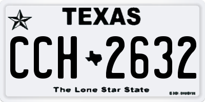 TX license plate CCH2632