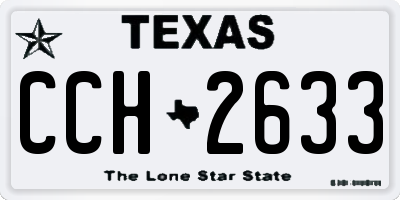 TX license plate CCH2633