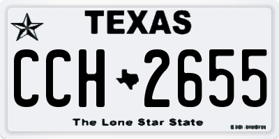 TX license plate CCH2655