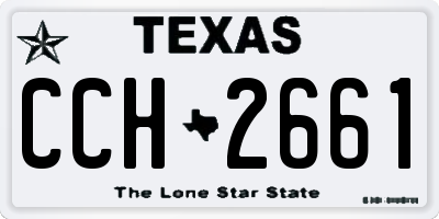 TX license plate CCH2661