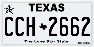 TX license plate CCH2662