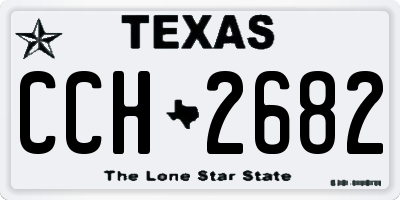 TX license plate CCH2682