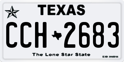 TX license plate CCH2683