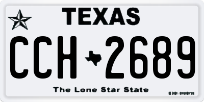 TX license plate CCH2689