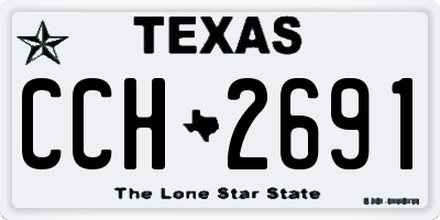 TX license plate CCH2691