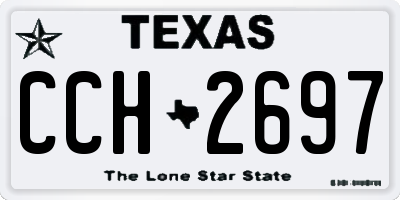 TX license plate CCH2697