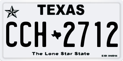 TX license plate CCH2712