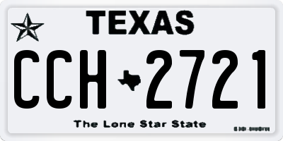 TX license plate CCH2721