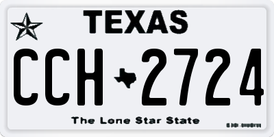 TX license plate CCH2724