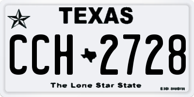 TX license plate CCH2728