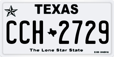 TX license plate CCH2729
