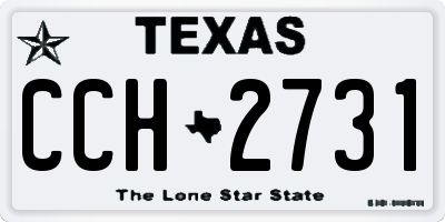 TX license plate CCH2731