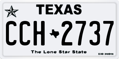 TX license plate CCH2737