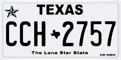 TX license plate CCH2757