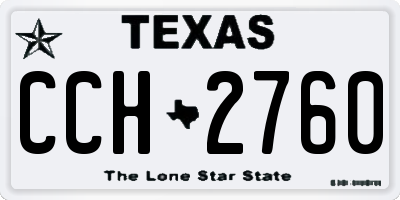 TX license plate CCH2760