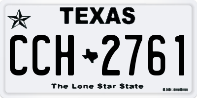 TX license plate CCH2761