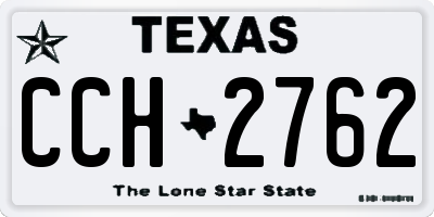 TX license plate CCH2762