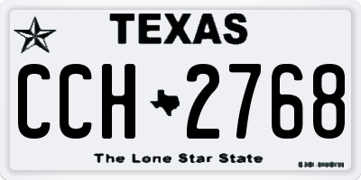 TX license plate CCH2768