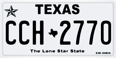 TX license plate CCH2770