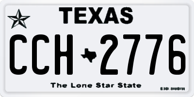 TX license plate CCH2776