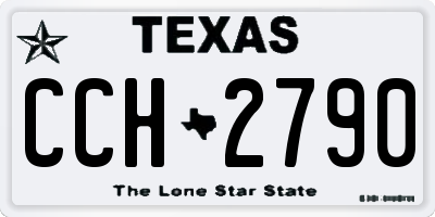 TX license plate CCH2790