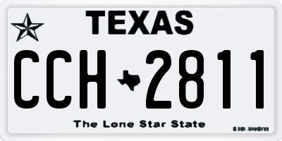 TX license plate CCH2811