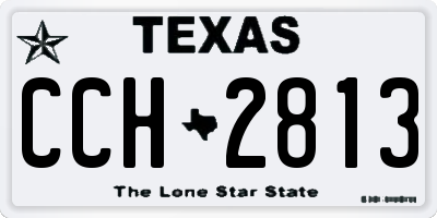 TX license plate CCH2813
