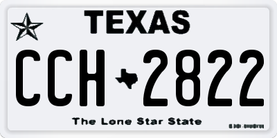 TX license plate CCH2822