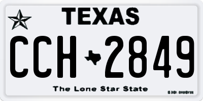 TX license plate CCH2849