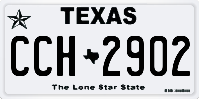 TX license plate CCH2902