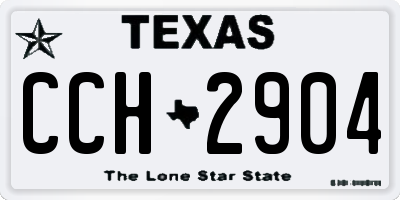 TX license plate CCH2904