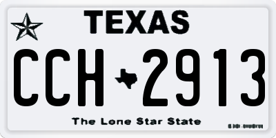 TX license plate CCH2913