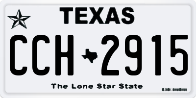 TX license plate CCH2915