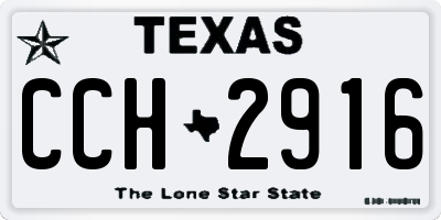 TX license plate CCH2916