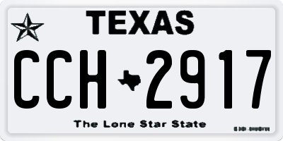 TX license plate CCH2917