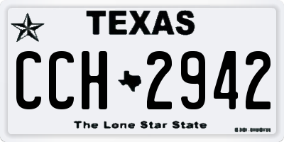TX license plate CCH2942