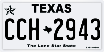 TX license plate CCH2943