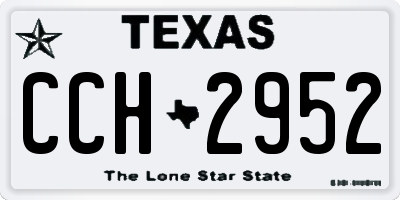 TX license plate CCH2952