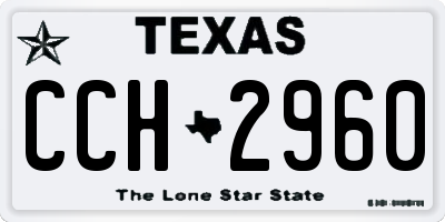 TX license plate CCH2960