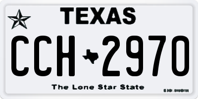 TX license plate CCH2970