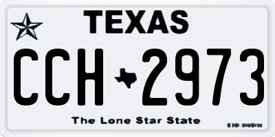 TX license plate CCH2973