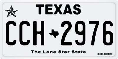 TX license plate CCH2976