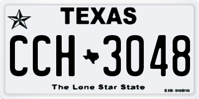 TX license plate CCH3048