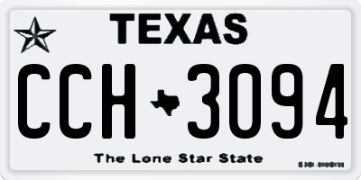 TX license plate CCH3094