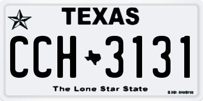 TX license plate CCH3131