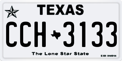 TX license plate CCH3133