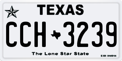 TX license plate CCH3239