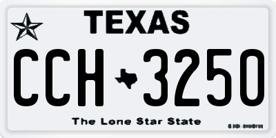TX license plate CCH3250